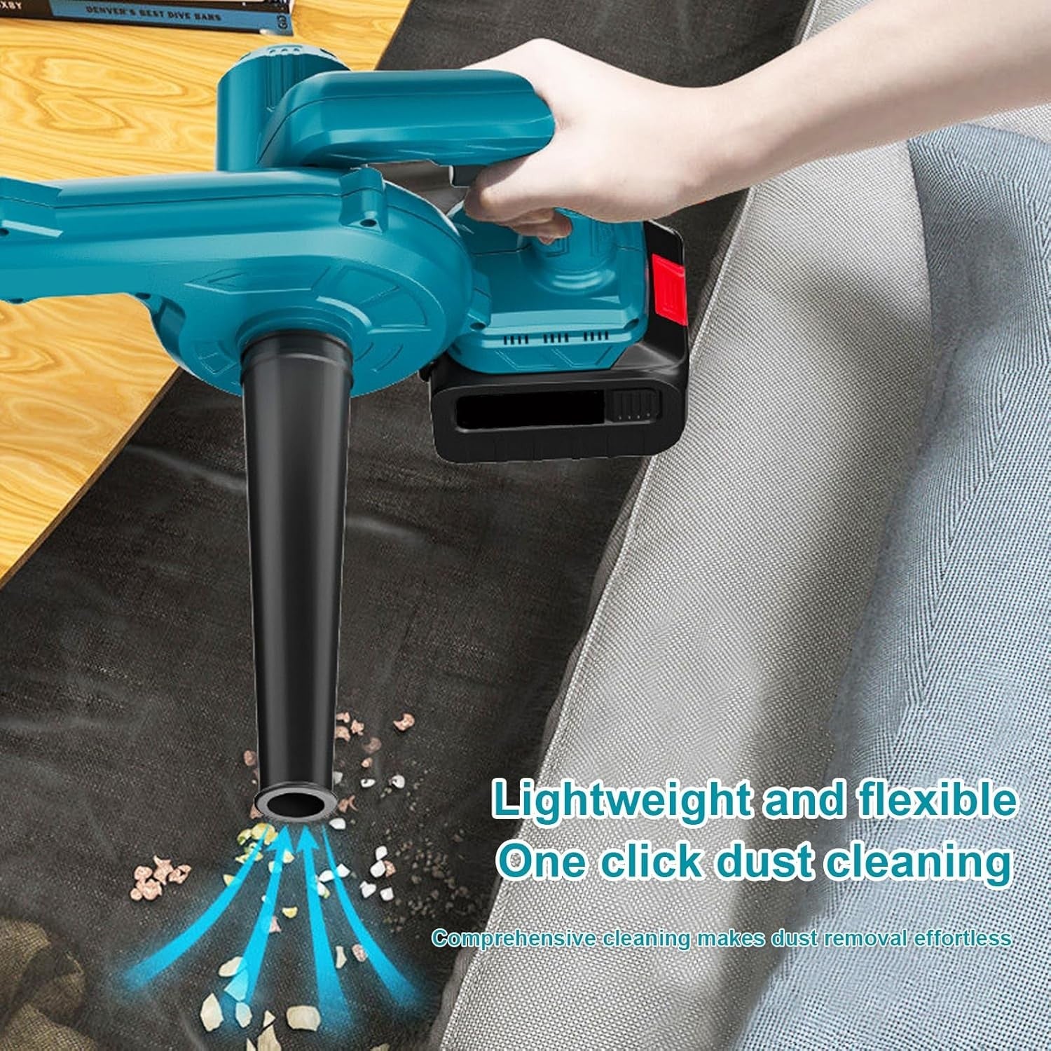 Cordless Leaf Blower Vacuum 2-in-1 18V High Power Airflow Lightweight
