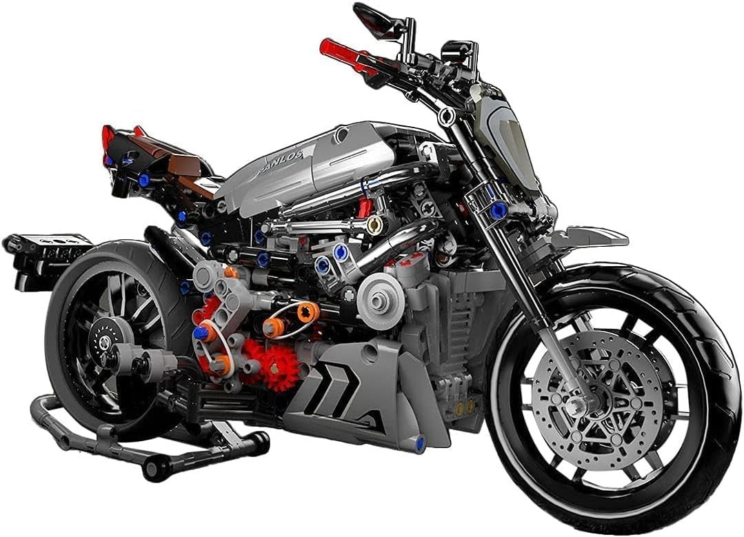 827 PCS Technic Motorcycle Model Building Kit - Realistic & Collectible