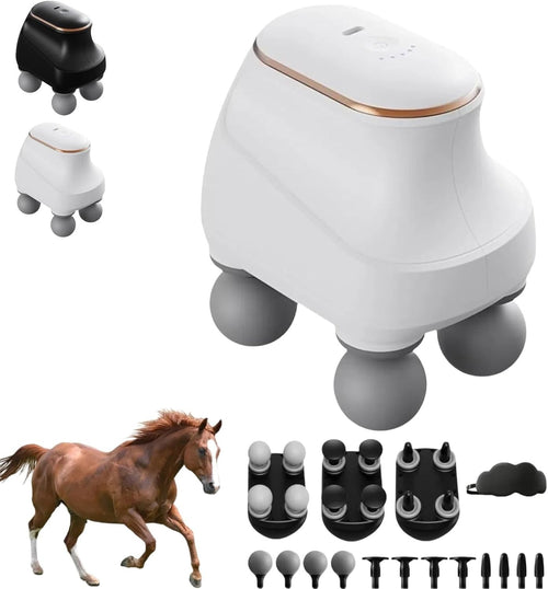 Deep Tissue Massage Gun 4 Head Percussion Massager USB Rechargeable