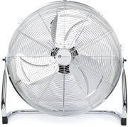 20-Inch Chrome Floor Fan – 3 Speed Adjustable Head High Power Gym Cooling Fan