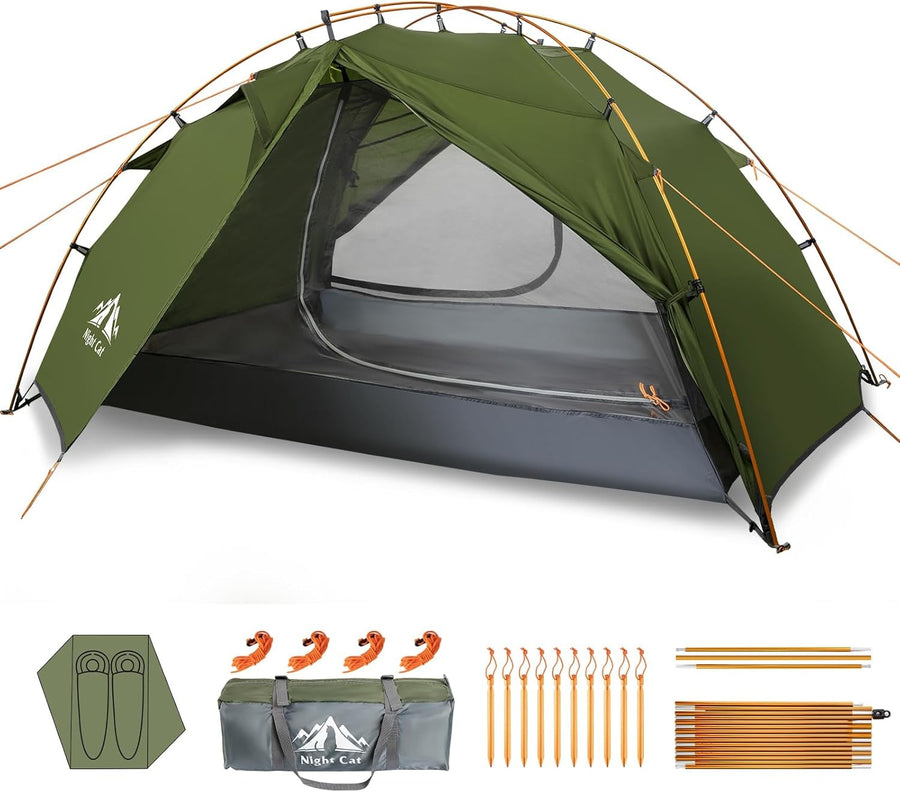 2 Person Camping Tent Waterproof 2 Man Lightweight Hiking Tent