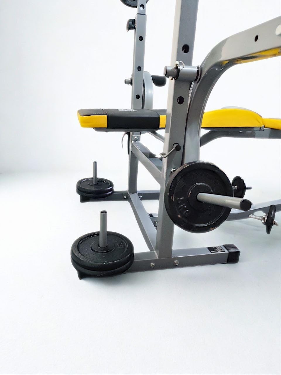 Heavy Duty Adjustable Weight Bench With Barbell Rack Preacher Curl Home Gym