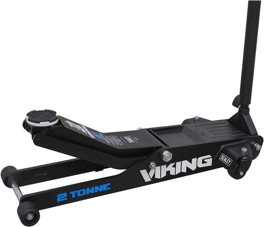 2 Ton Low Profile Long Reach Trolley Jack Rocket Lift 75–530mm Heavy Duty