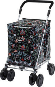 4 Wheel Push Shopping Trolley Walking Aid Foldable Support Cart