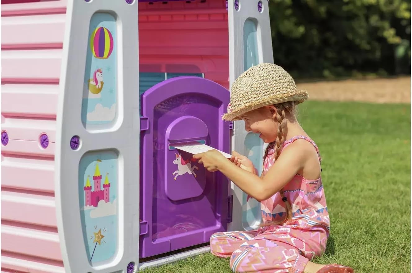 Unicorn Kids Playhouse Indoor Outdoor UV Safe No Tools Assembly