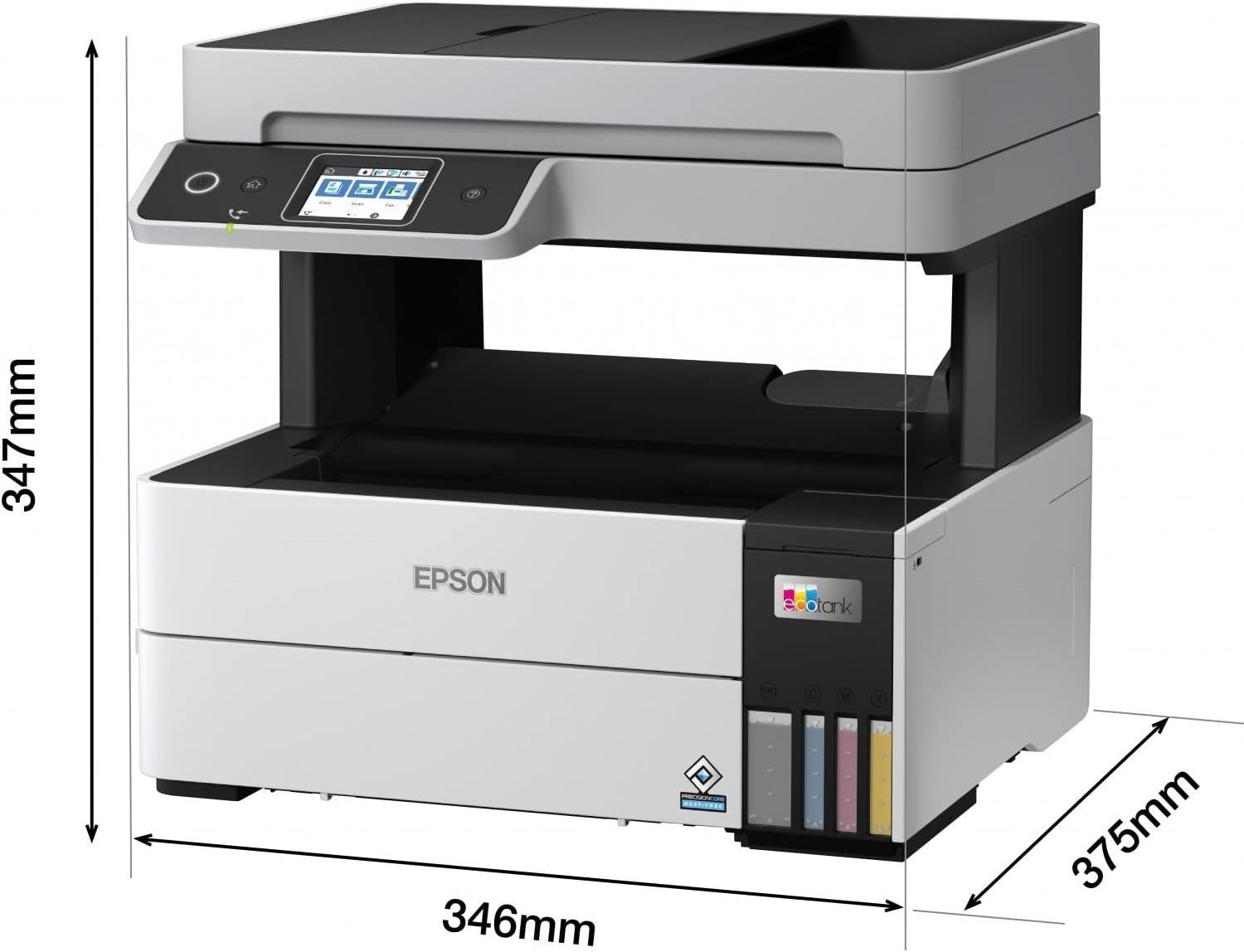Black EcoTank ET-5170 A4 4-in-1 Wi-Fi Inkjet Printer, Fast & Touchscreen