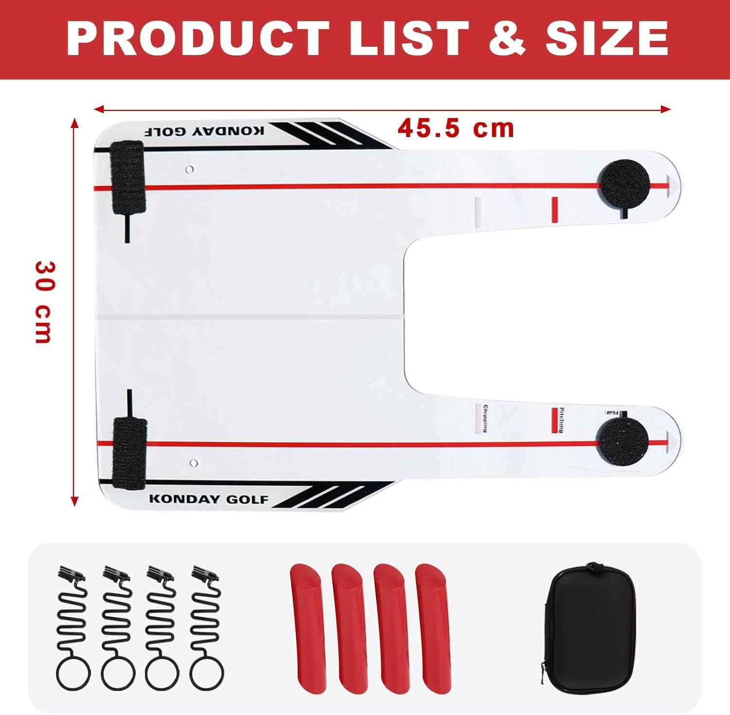 Golf Swing Trainer Board Improve Swing Path Chipping Spin Aid