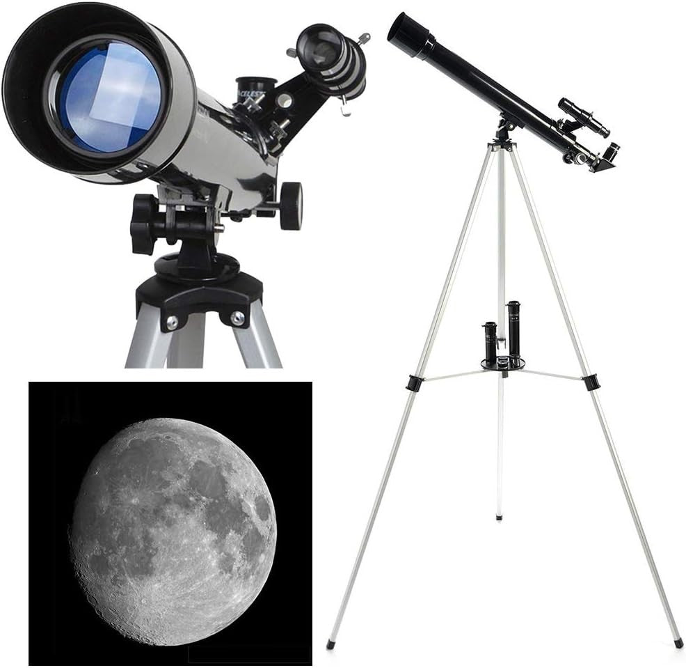 50/600 Refractor Telescope 150X Magnification Adult Kids Astronomy Tripod Finder