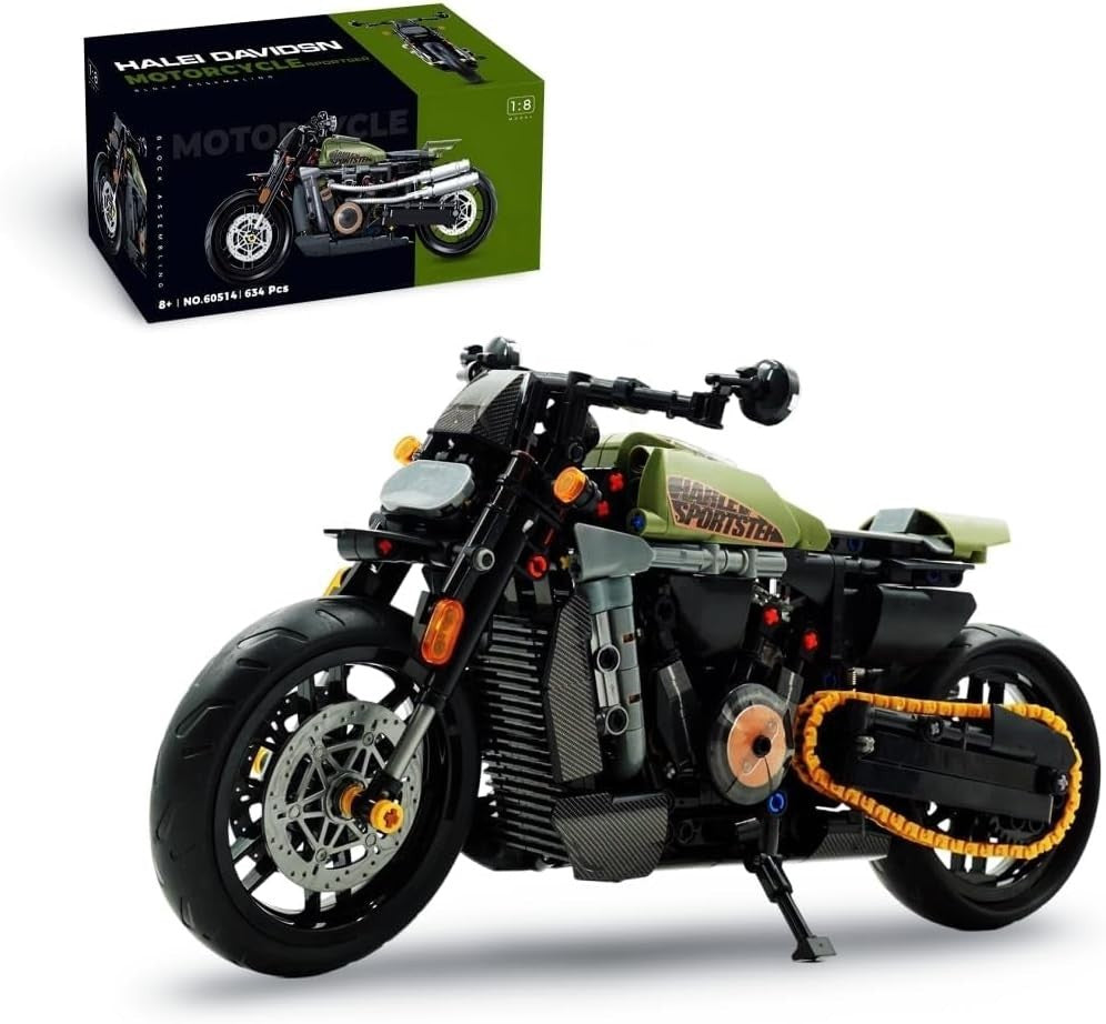 Motorcycle Building Block Toy Set 634 PCS STEM Model Kids Gift