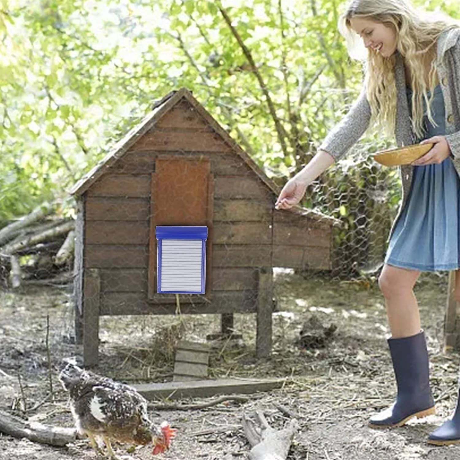 Automatic Chicken Coop Door Timer Battery Powered 14.6x9.7in