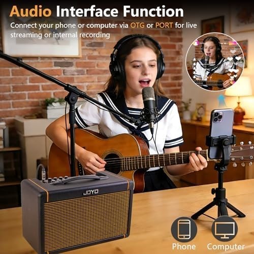 AC-20S Acoustic Guitar Amp 20W Bluetooth Battery Reverb Delay