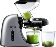 Cold Press Slow Juicer Wide Feed Chute BPA Free Quiet Motor High Yield