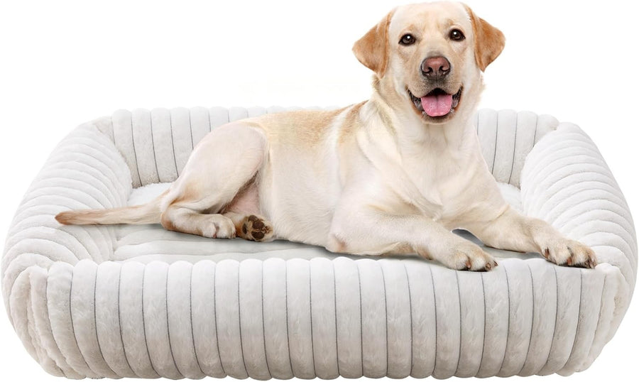 XL Orthopedic Dog Bed 35x25in Washable Furry Sofa