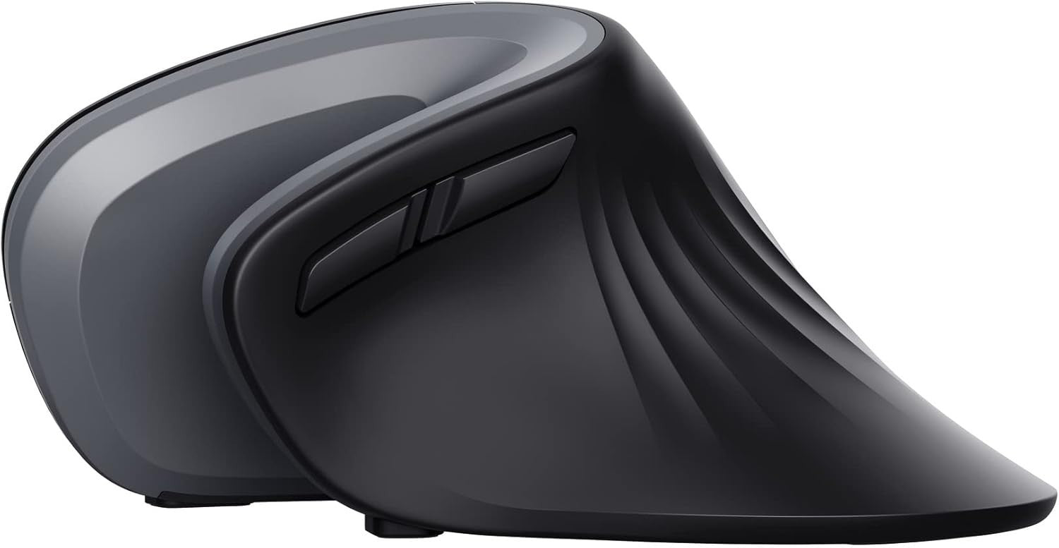 Wireless Vertical Ergonomic Mouse 60° 6 Buttons Adjustable DPI