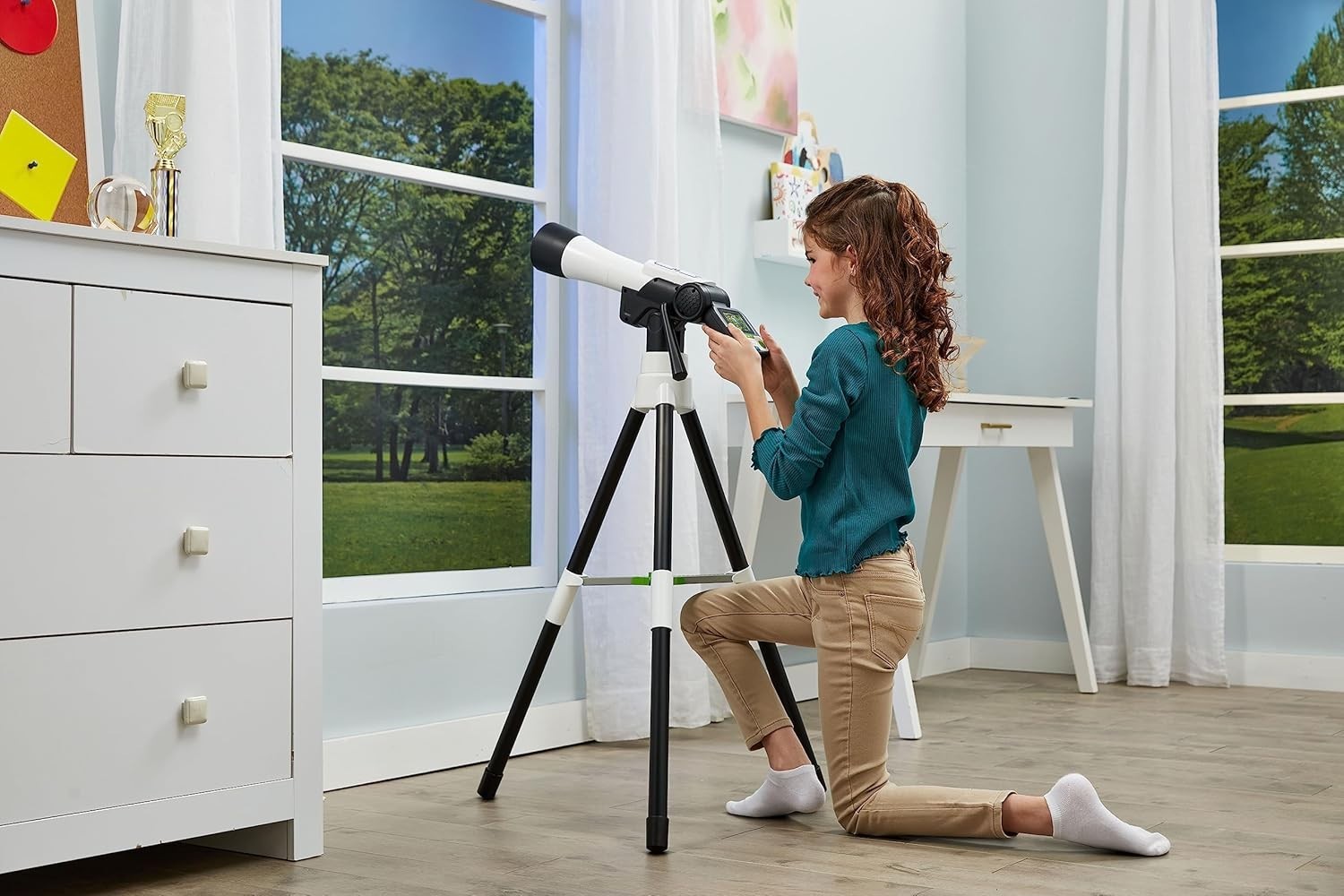 Kids Astronomy Telescope 110x Zoom NASA Images Videos  Tripod Space Learning Toy