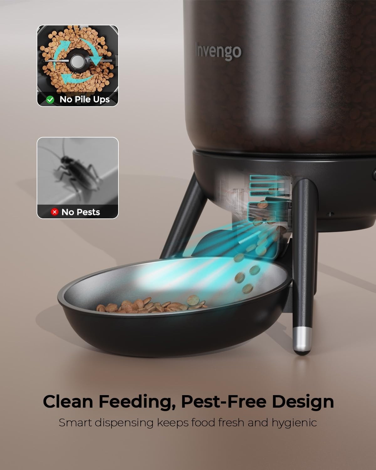 Timed Automatic Pet Feeder 3L Food Dispenser Dual Power Control