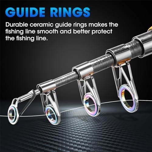 Telescopic 1.8m Carbon Fiber Fishing Rod Reel Combo Kit with Line Lures Bag