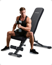 Space-Saving Adjustable Gym Bench 363kg Quick-Fold Strength Trainer
