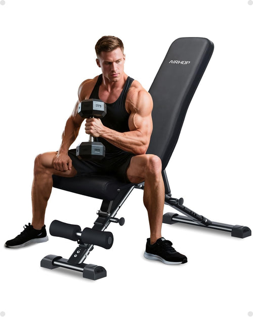 Space-Saving Adjustable Gym Bench 363kg Quick-Fold Strength Trainer