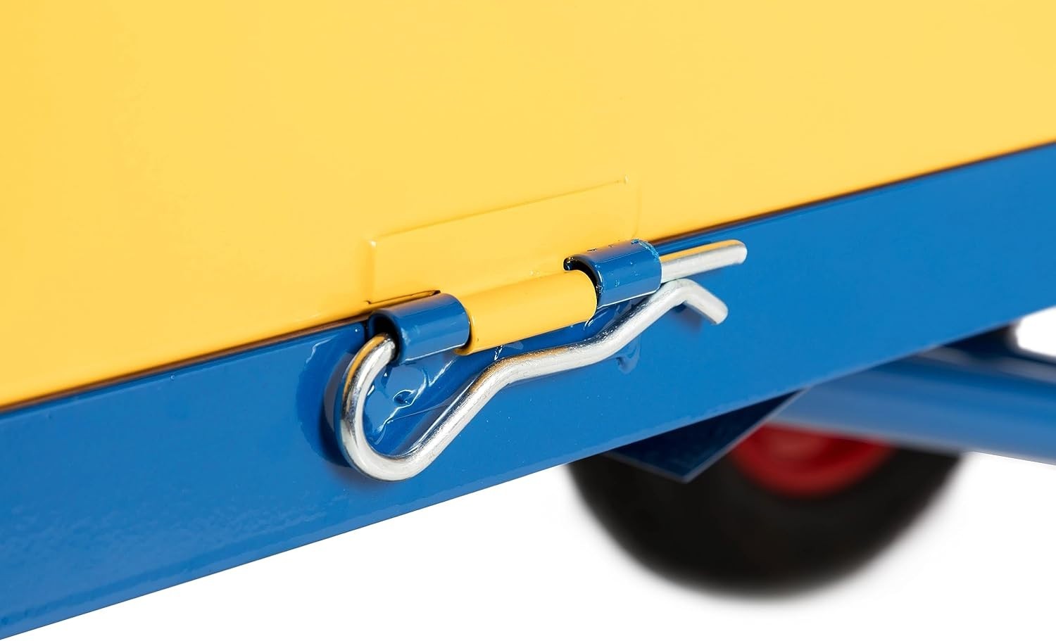 Heavy Duty 1000kg Site Trolley Cart w/ Pneumatic Tyres & Steel Sides