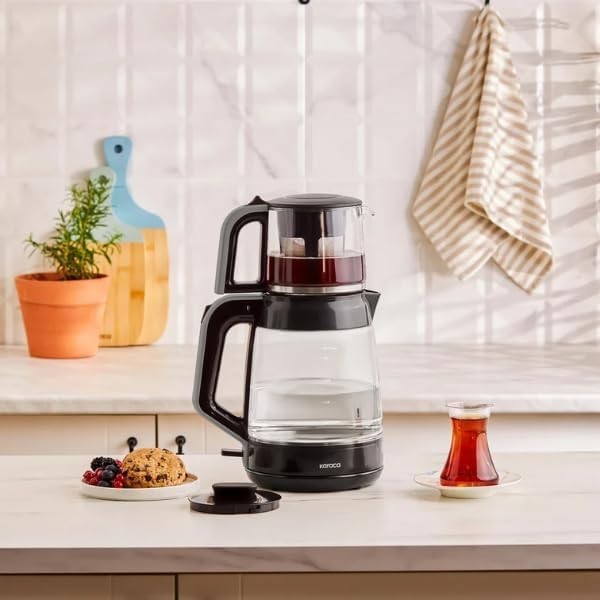3.1L Glass Tea Maker Electric Kettle 1900W Keep Warm Tea Brewer