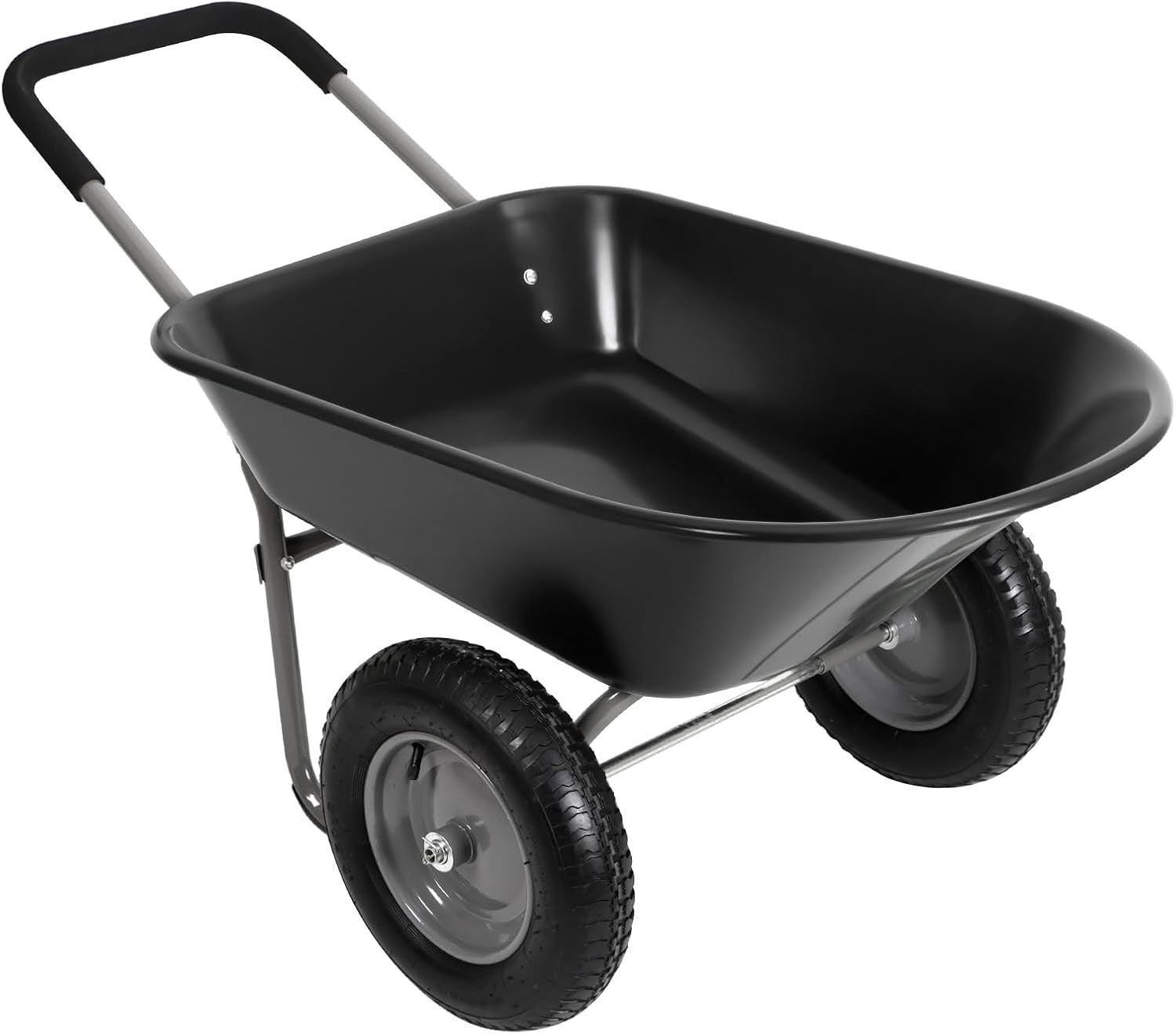 85L 2-Wheel Garden Trolley – Heavy Duty Cart w/ Pneumatic Tyres 150kg Capacity