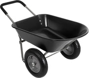 85L 2-Wheel Garden Trolley – Heavy Duty Cart w/ Pneumatic Tyres 150kg Capacity