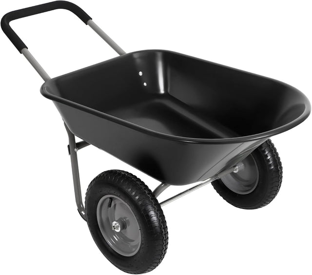 85L 2-Wheel Garden Trolley – Heavy Duty Cart w/ Pneumatic Tyres 150kg Capacity