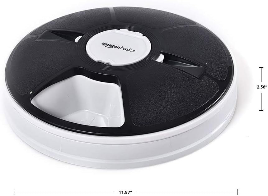 Automatic Pet Feeder 6 Meal Timer Food Dispenser Dry Semi Moist Food
