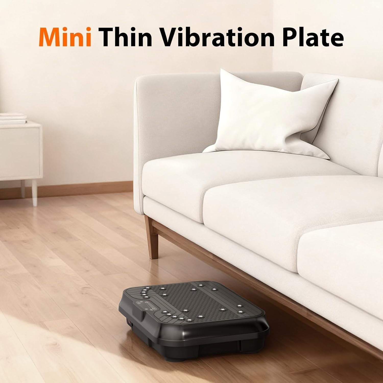 Black Vibration Plate Exercise Machine Lymphatic Drainage 250 Speeds 400lb