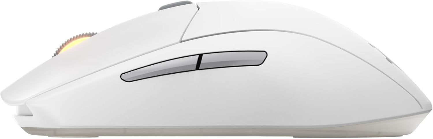 Wireless Gaming Mouse 18000 DPI Bluetooth 2.4GHz 60M Click White