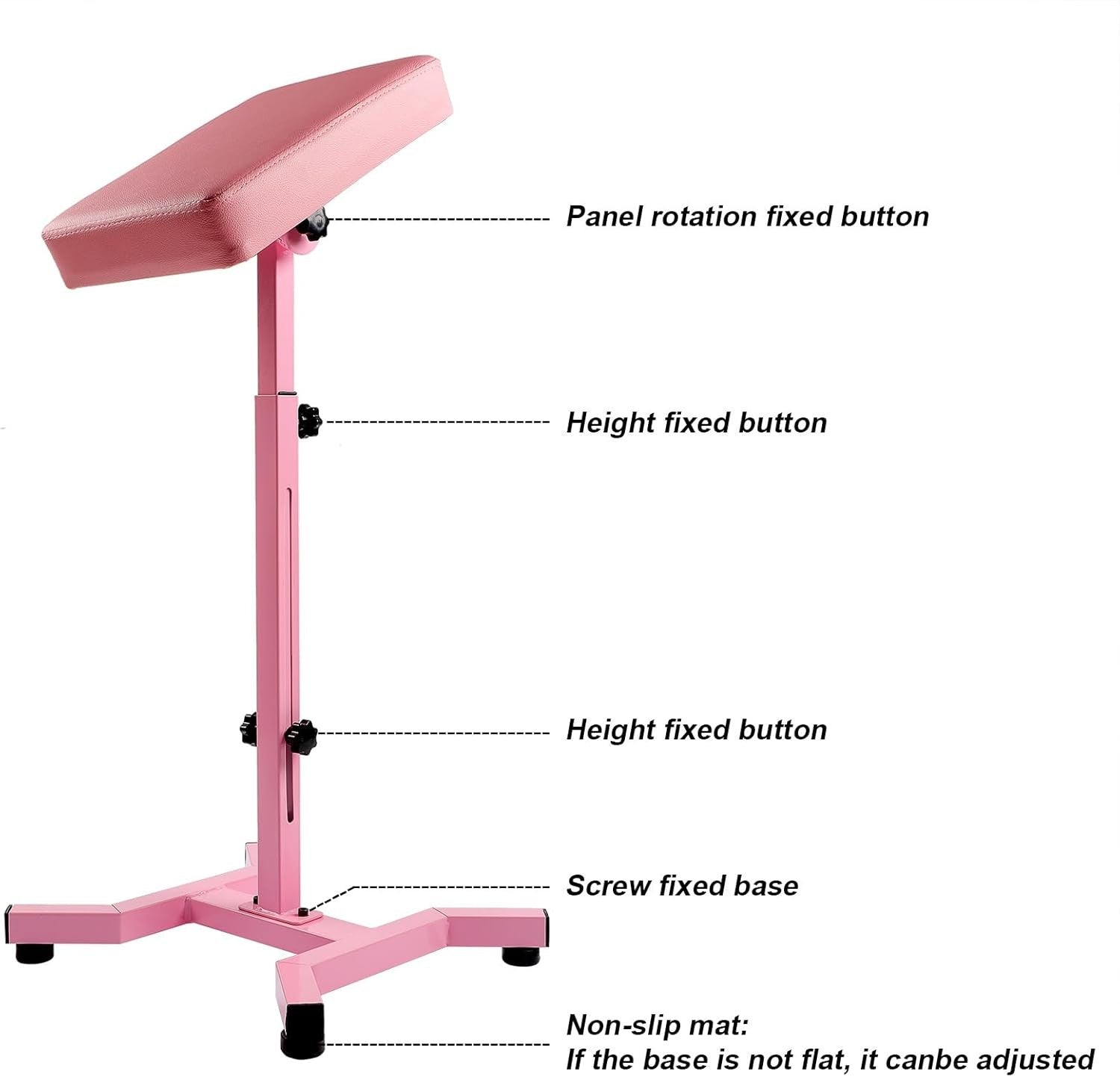 Adjustable Tattoo Armrest Stand Padded Support Height Adjustable Workstation