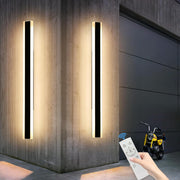 150cm Dimmable Outdoor LED Wall Light 3-Color Remote Control Modern Sconce