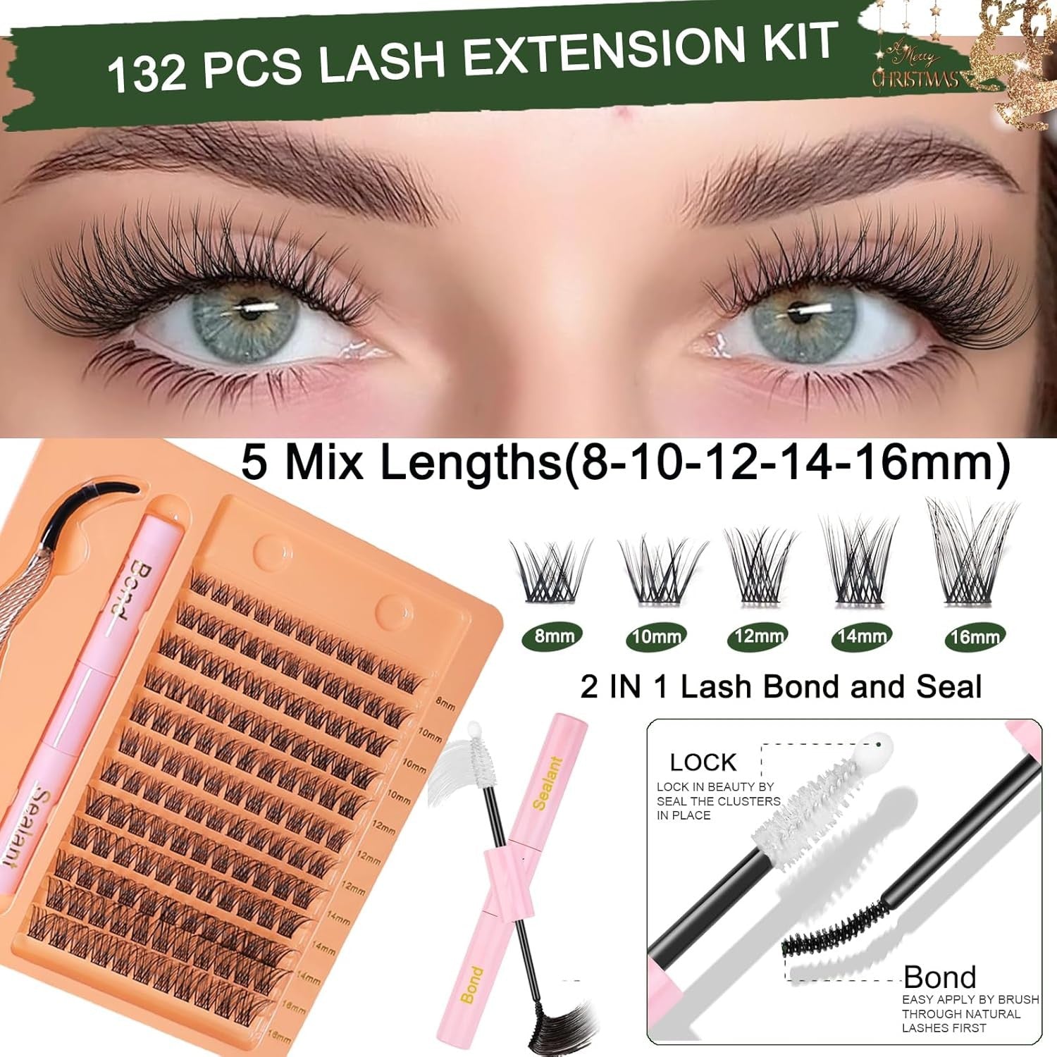 Professional Makeup Kit Set Full Face Palette Lashes Brushes Bag