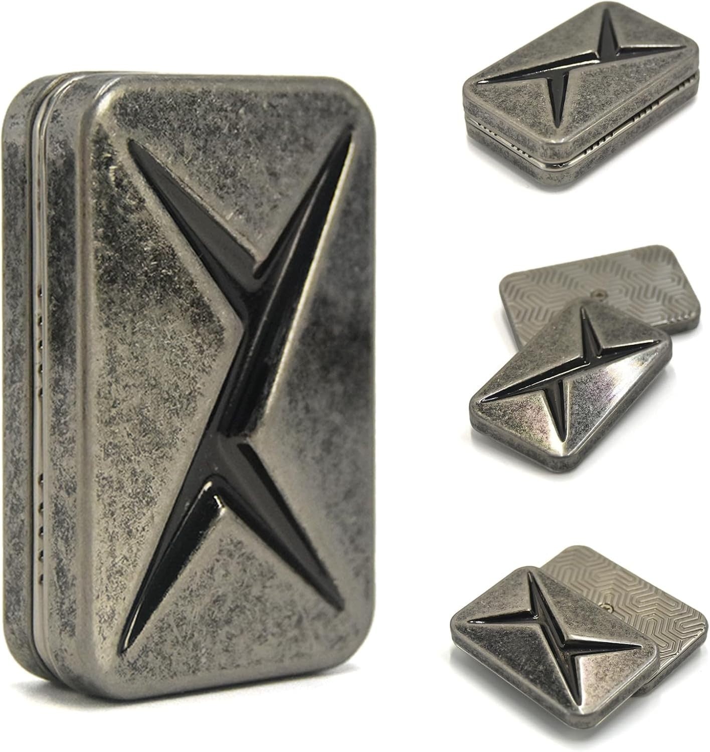 Retro Metal Fidget Slider Magnetic Clicker Anxiety Relief EDC Toy