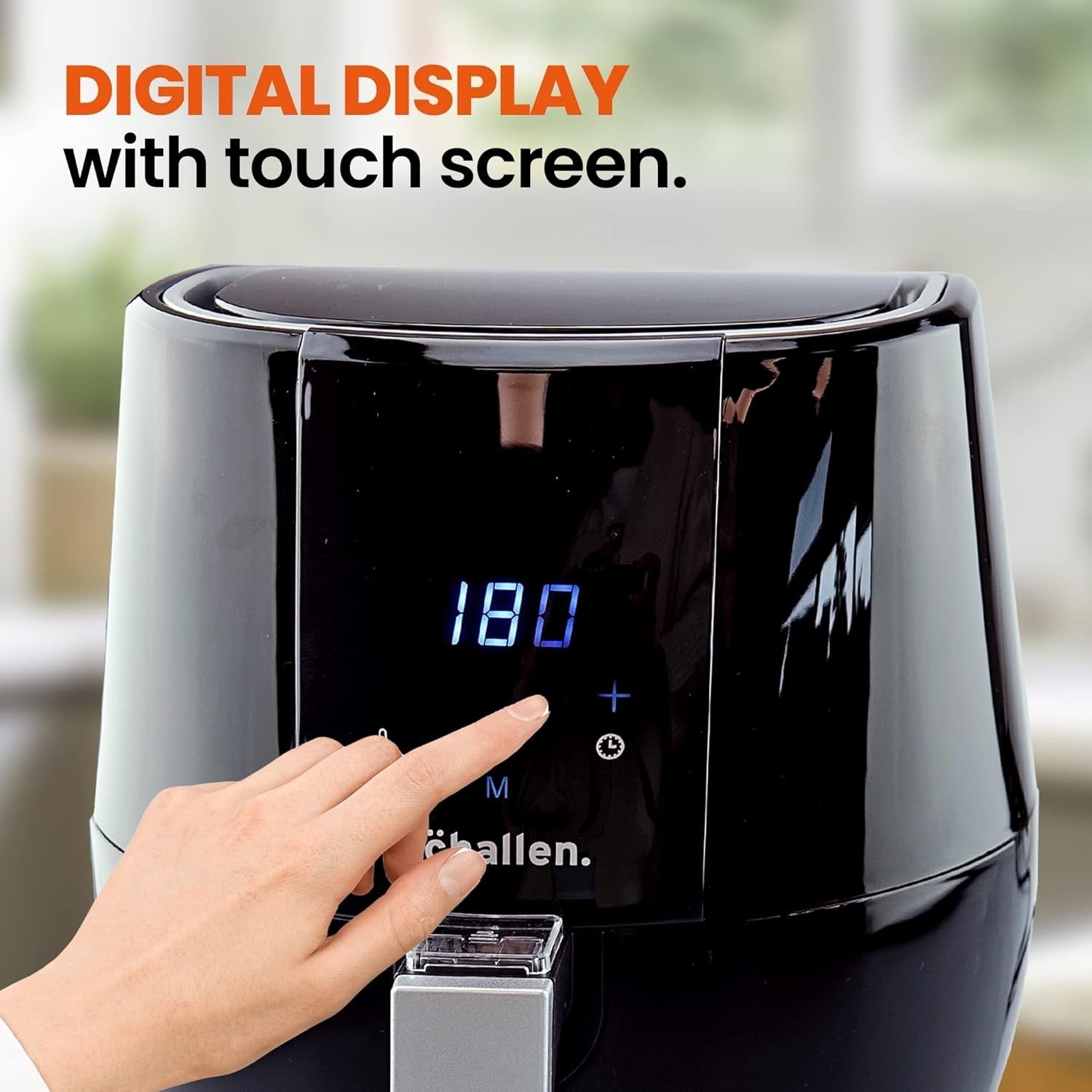 Digital Air Fryer 3.5L 9 Settings Low Fat No Oil Fry Grill Bake Roast Timer