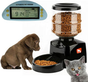 5.5L Automatic Pet Feeder Timer Food Dispenser 3 Meals Voice Record