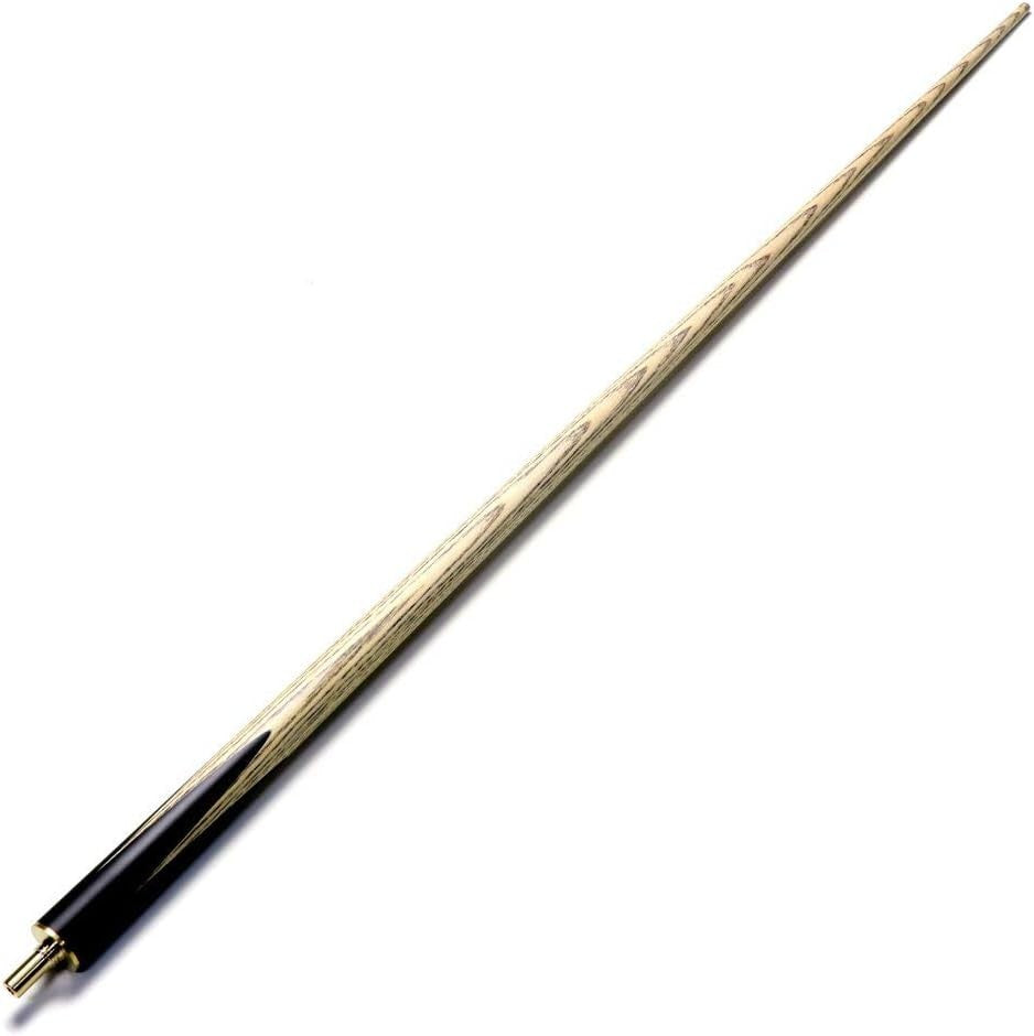 57" 3/4 Joint Ebony Snooker Cue 9.5mm Tip Union Jack Case Extensions