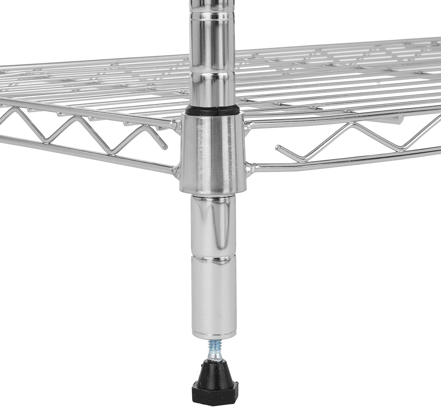 5-Tier Heavy-Duty Chrome Storage Rack Adjustable Shelves Metal Shelving Unit