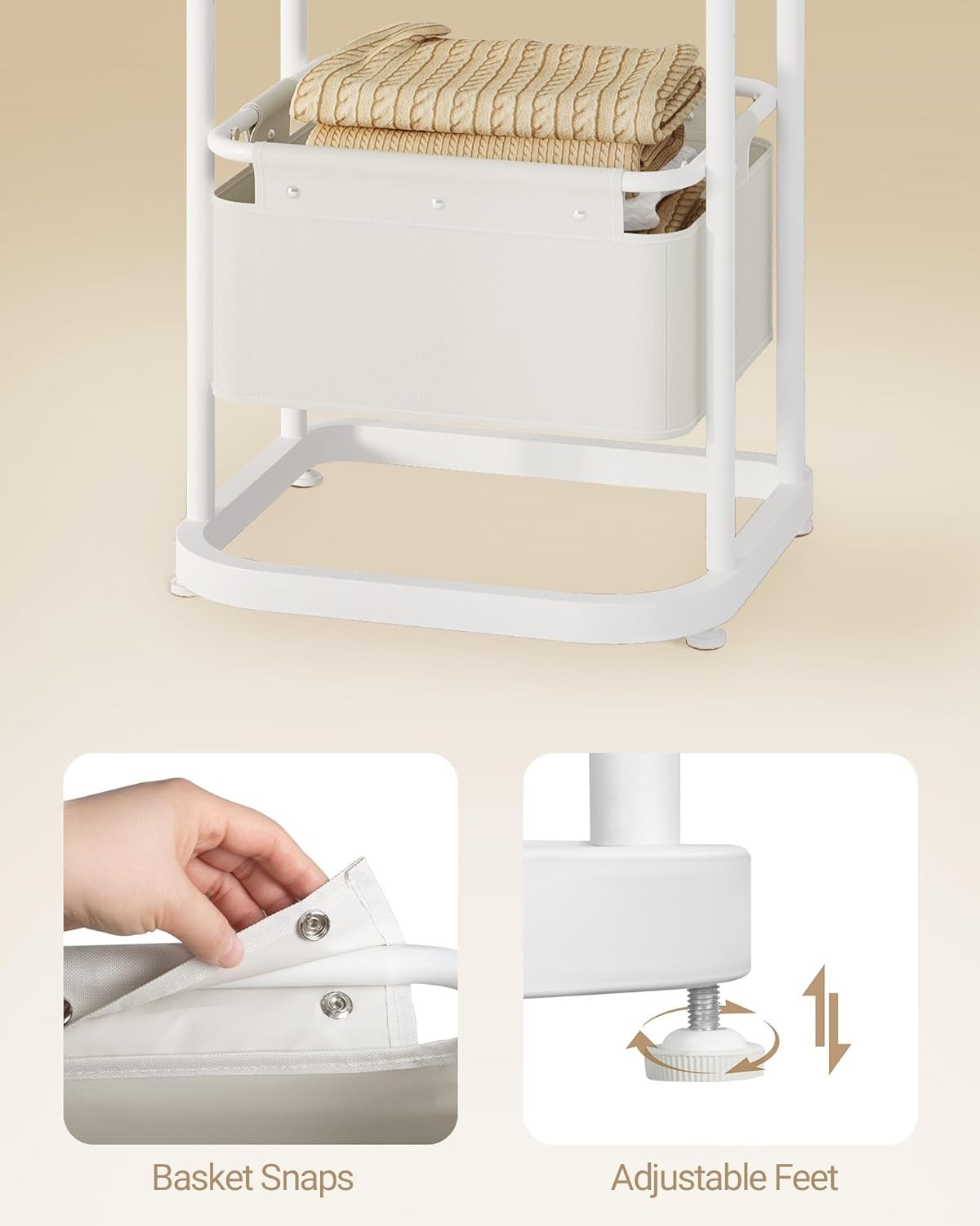 Wooden Coat Stand with 3 Shelves & 11 Hooks | Freestanding Hall Organizer