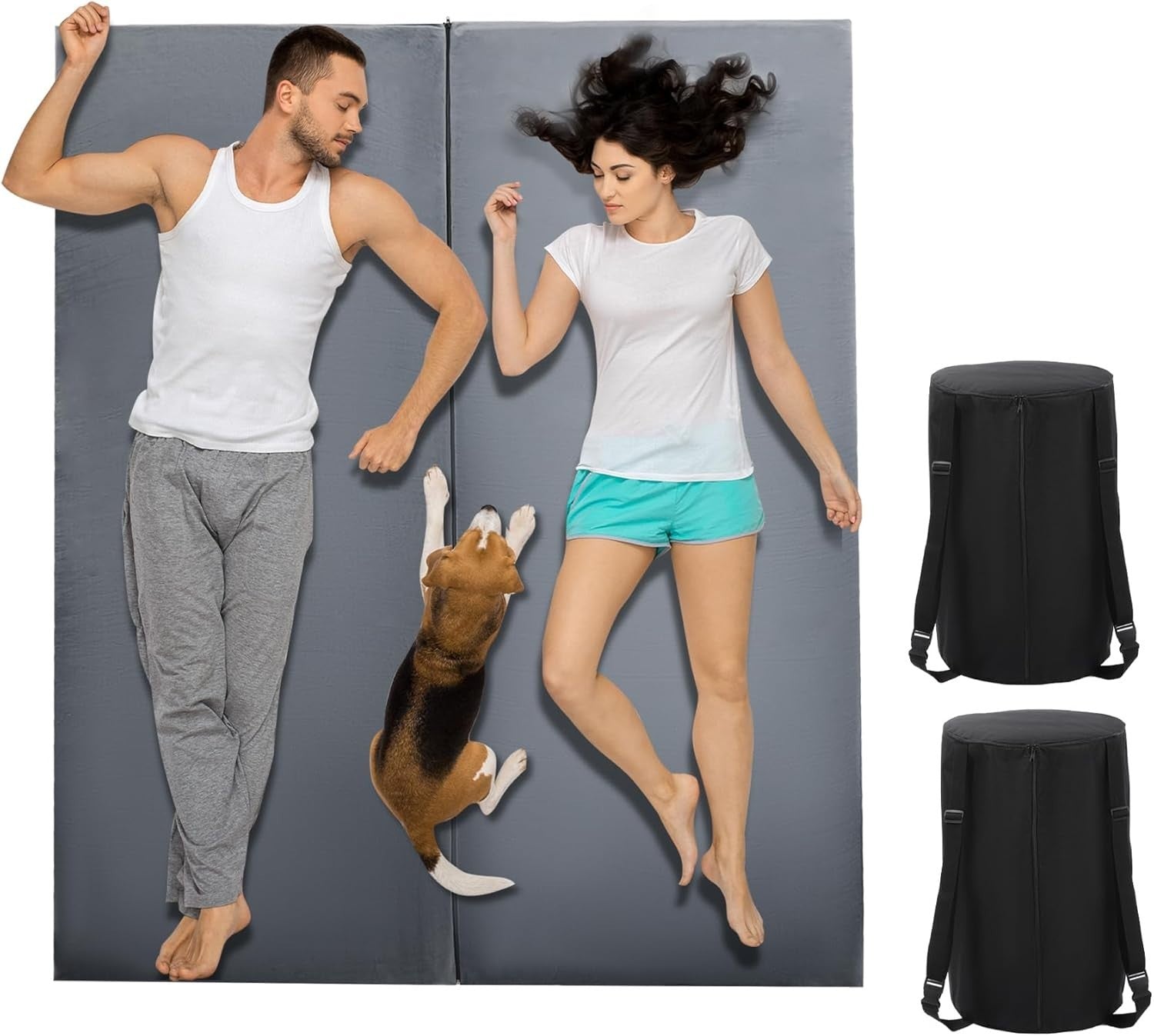 Foldable Memory Foam Camping Mattress Portable Sleeping Pad Indoor Outdoor