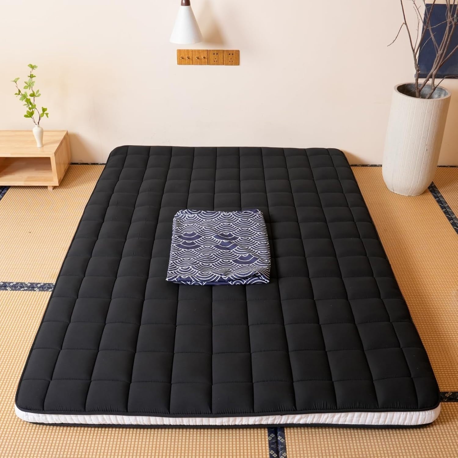 10cm Thick Foldable Futon Mattress Double Bed Floor Sofa Guest Use