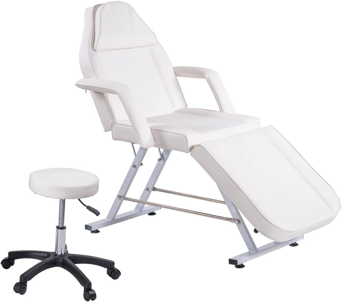 Adjustable Folding Massage Table Portable Therapy Bed With Headrest Carry Bag