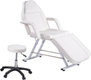 Adjustable Folding Massage Table Portable Therapy Bed With Headrest Carry Bag