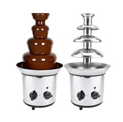 4 Tier Chocolate Fountain Machine 170W Electric Fondue Stainless