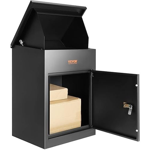 Lockable Parcel Drop Box Waterproof Anti-Theft Steel Mailbox Wall Mount XL Size