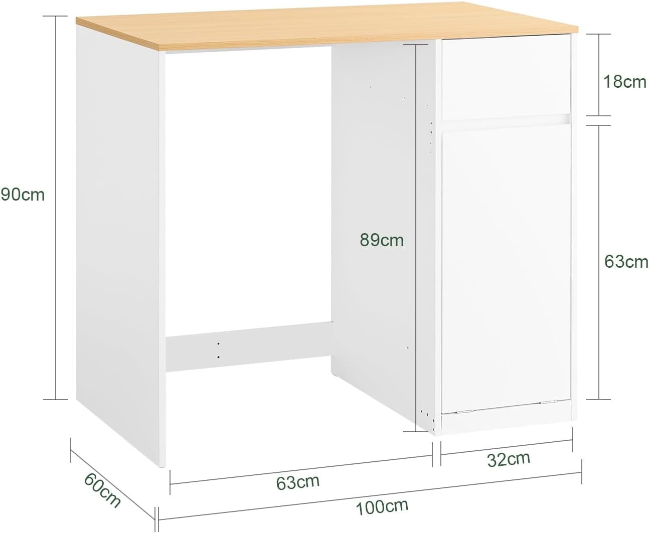 Washing Machine Cabinet with Laundry Basket Drawer Storage Unit White