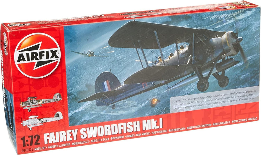 Fairey Swordfish 1:72 WWII Biplane Model Kit – Detailed Aircraft Build Set