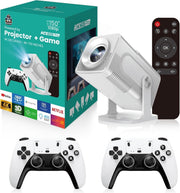 Retro Game Projector 4K Smart Android 12 30000 Games WiFi Bluetooth