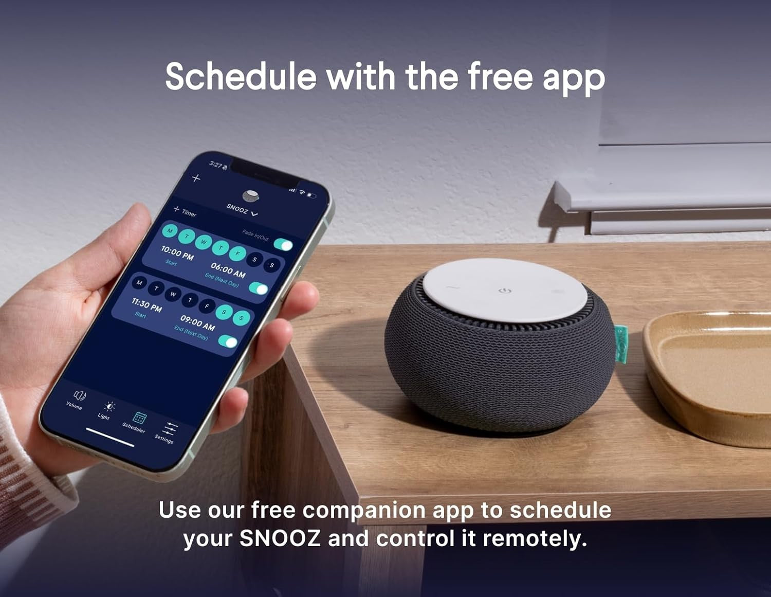 Real Fan White Noise Sound Machine Non-Looping Sleep App Remote